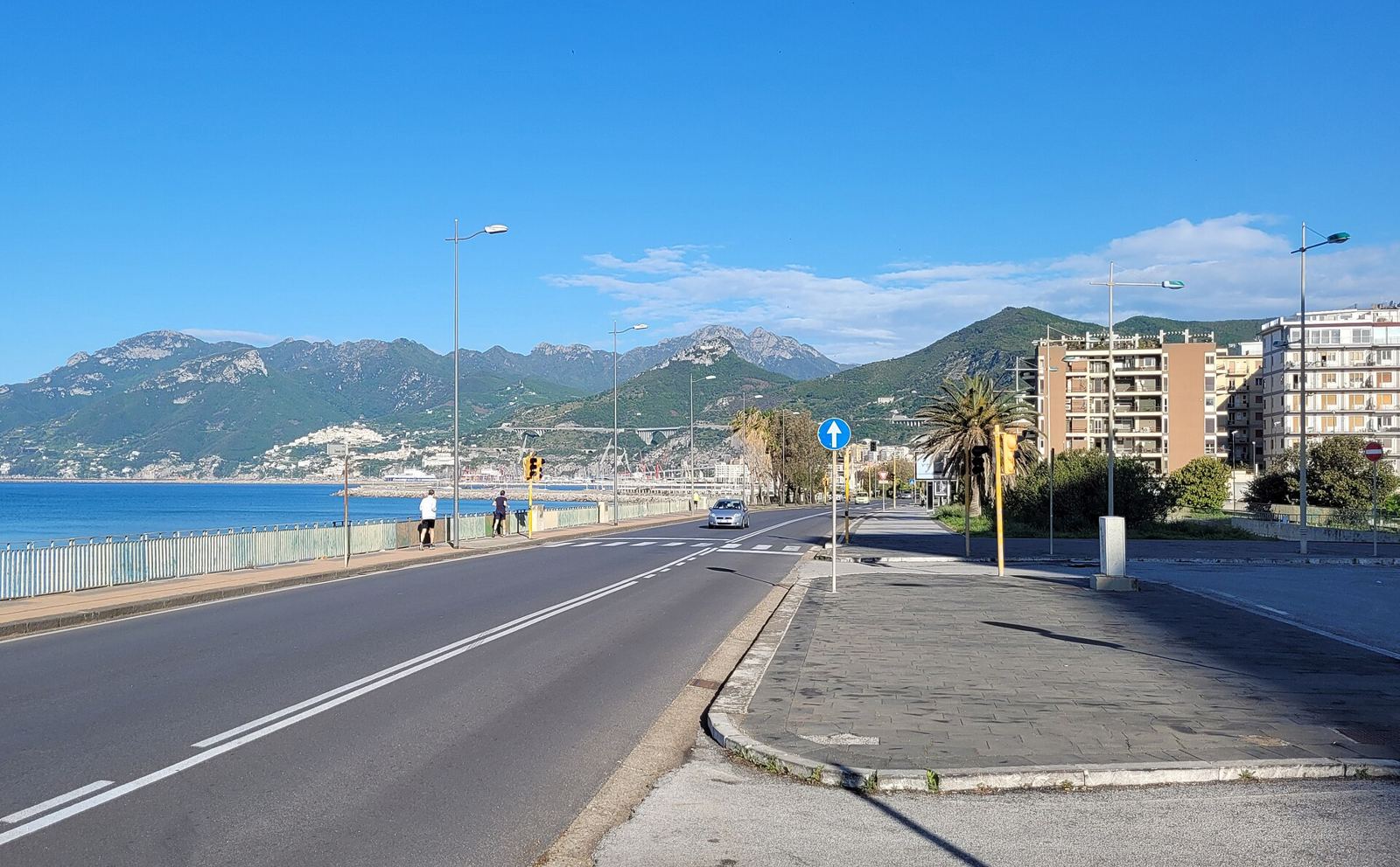 Il lungomare di Salerno